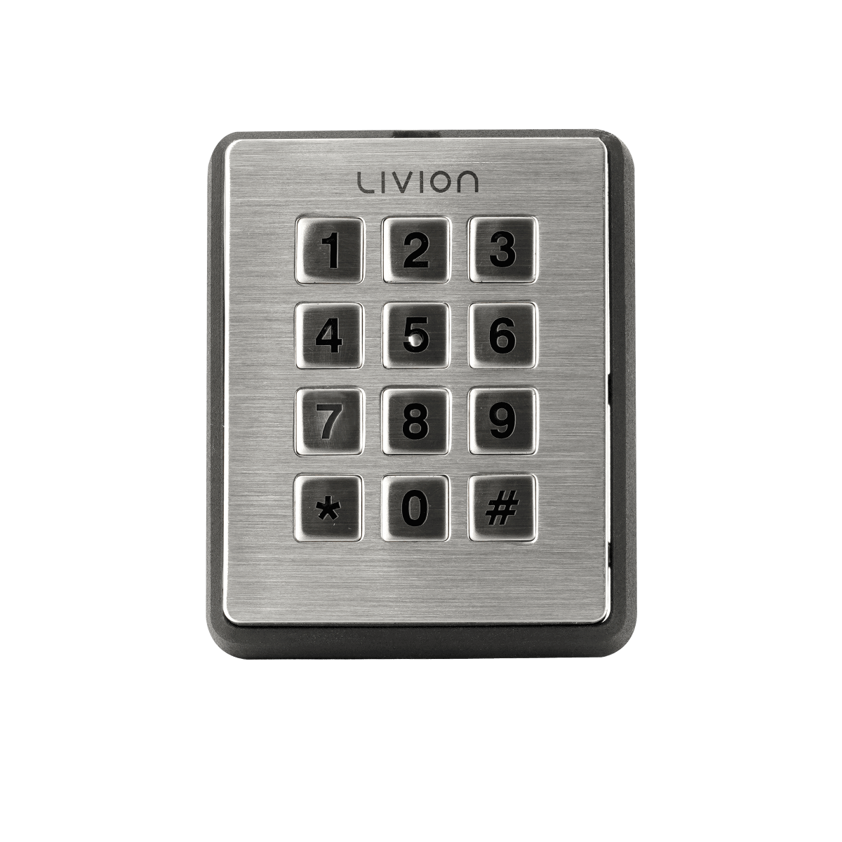 Robustes Livion Zahlenschloss mit Edelstahl-Tastatur für Zugangskontrolle Zugangskontrolle mit Livion Edelstahl Zahlenschloss und beleuchteter Tastenfeld-Tastatur