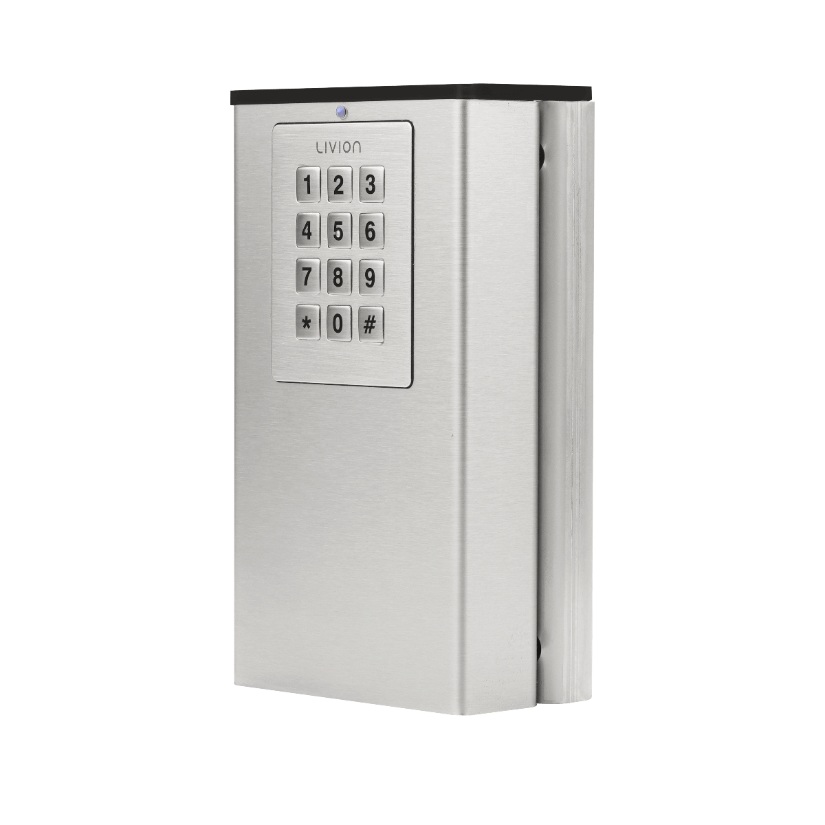 Elektronischer Schlüsselsafe mit Zahlencode aus Edelstahl für sicheren Zugang Elektronischer Schlüsselsafe aus Edelstahl mit Zahlenfeld und Tastatur für sicheren Zugang